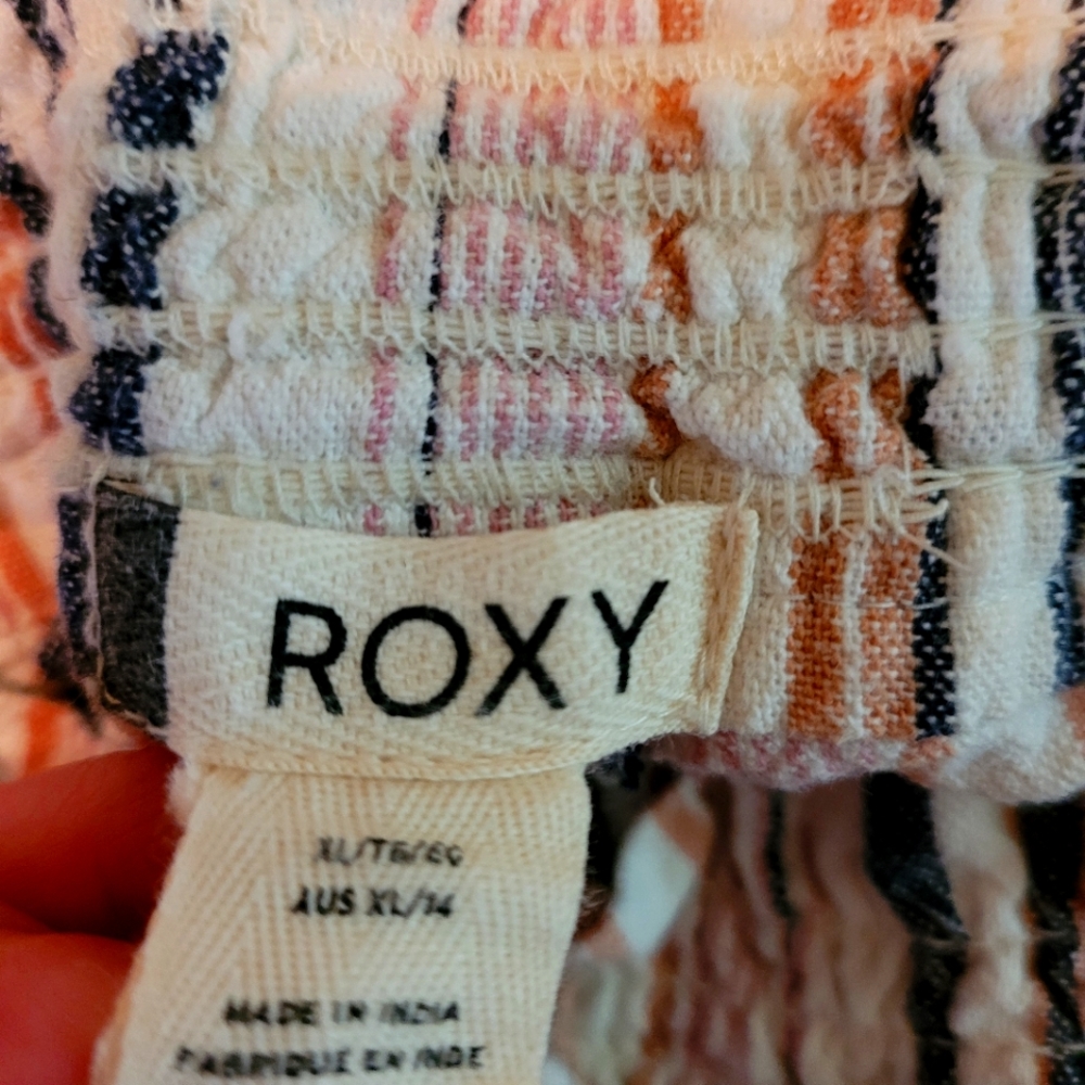 Juniors girls XL Roxy striped cotton pants